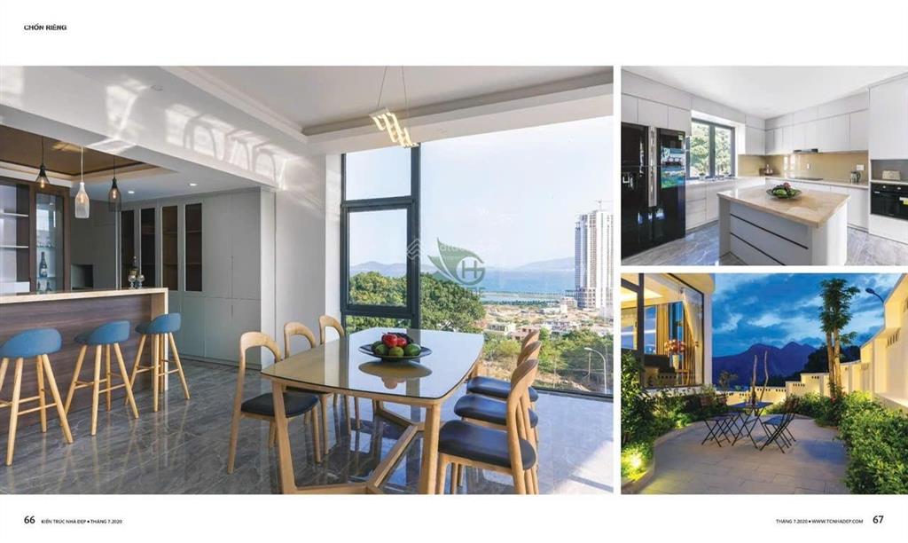 Villa view toàn cảnh vịnh nha trang siêu đẹp  có sân vườn  có thang máy