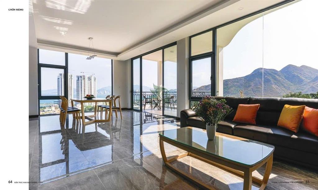Villa view toàn cảnh vịnh nha trang siêu đẹp  có sân vườn  có thang máy