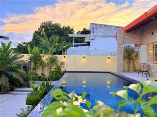 Villa mới xây có hồ bơi sân vườn 3 phòng ngủ full nội thất khu phía bắc nha trang