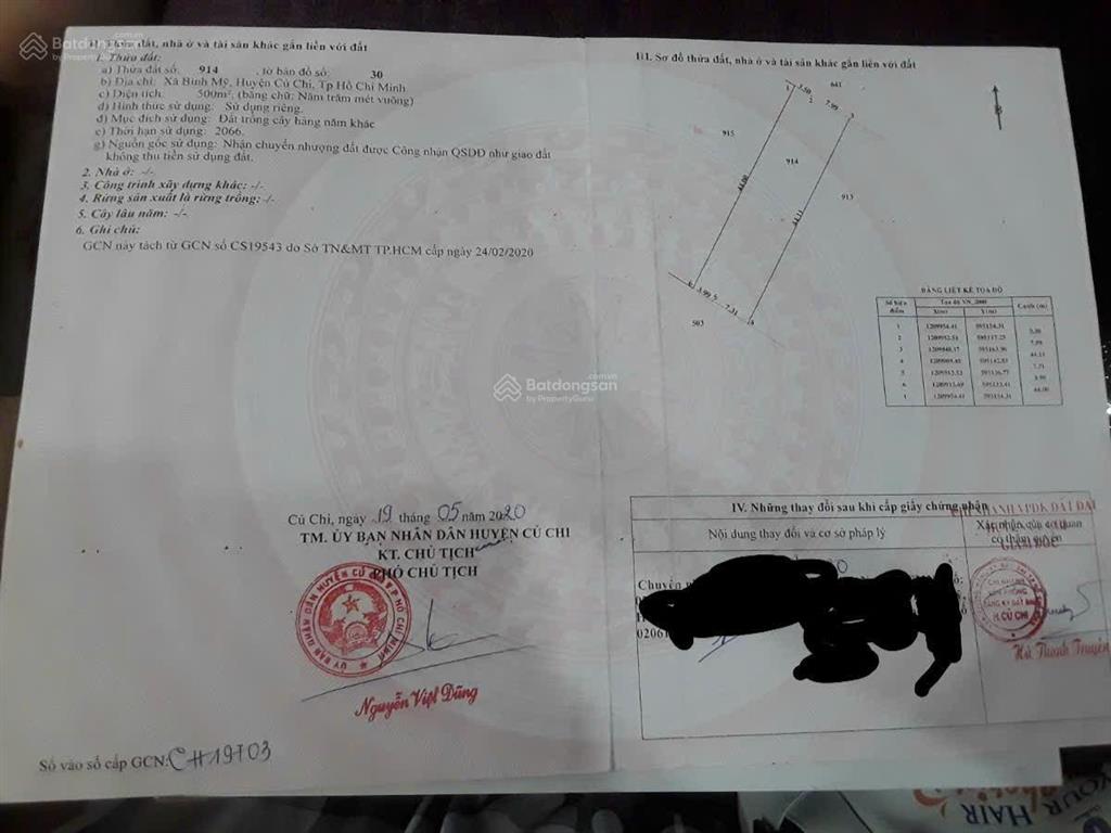 Bán đất bình mỹ đất trồng cây hàng năm (giá 1.9 tỷ)