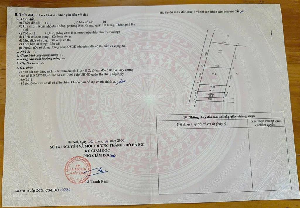 41,8m an thắng biên giang hà đông hà nội