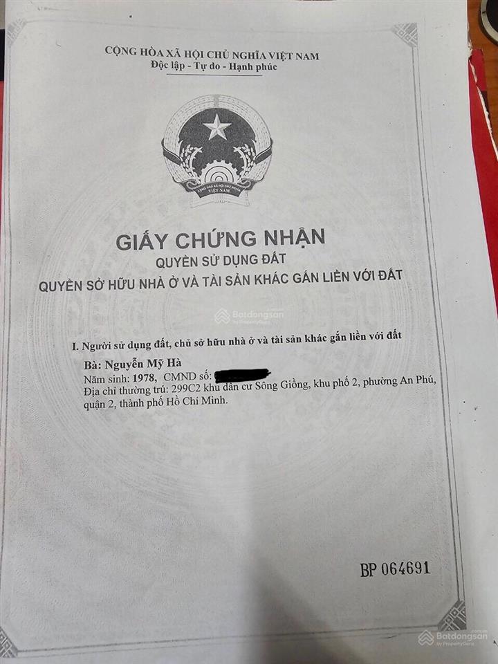 Bán nhà 4 tầng biệt thự liền kề khu sông giồng quận 2