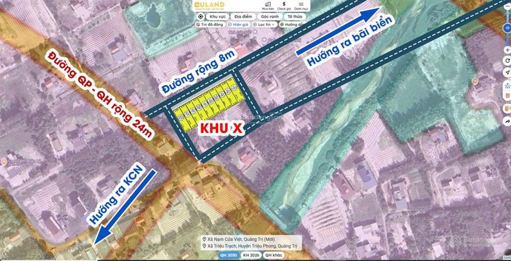 Cần bán gấp lô đất ven biển diện tích 165m2 giá 372tr, sẵn sổ ở khu kinh tế đông  nam, quảng trị