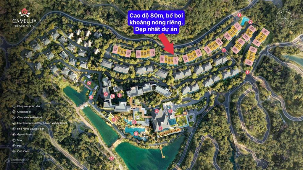 Suất ngoại giao ck 18%, biệt thự 252m2 nằm trên đồi view khách sạn intercon và rừng thông lung linh