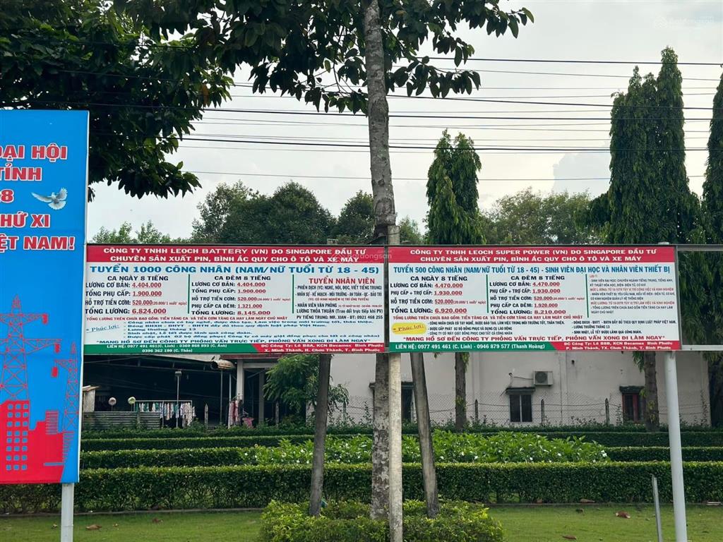 Cần bán lô đất chính chủ 150m2 vị trí đẹp trong lòng khu công nghiệp becamex chơn thành, sổ sẵn