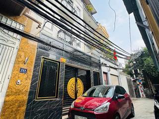Giảm gần 2,3 tỷ nhà trương định, hoàng mai 57m² x 5 tầng mt 5m ngõ rộng, ô tô vào nhà,cách phố 100m