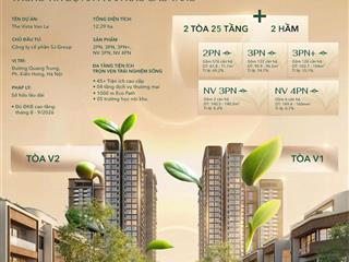 Chỉ 900 triệu sở hữu căn hộ 4pn, 2wc, 103m2  full nội thất cao cấp tại the vista văn la.