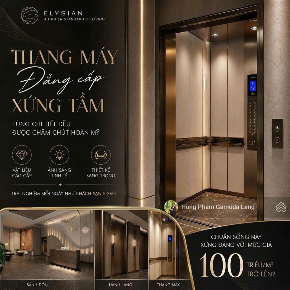 Không gian sống cao cấp khu đông sài gòn. elysian 3pn 2wc  0907 106 ***