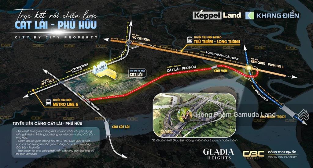 Mở bán căn hộ cao cấp gladia heights quận 2, sổ hồng lâu dài, giao nhà 2027  dt 70m2