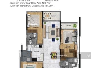 Giỏ hàng 3pn3wc diamond centery 0 dt 120,7m2  trả chậm 3 năm 10.8 tỷ  view hồ bơi trung tâm