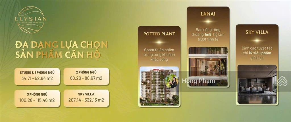 Giỏ hàng 2pn2wc elysian đẹp, giá tốt  tầng cao, có ô carpark   em hồng xem thực tế dự án