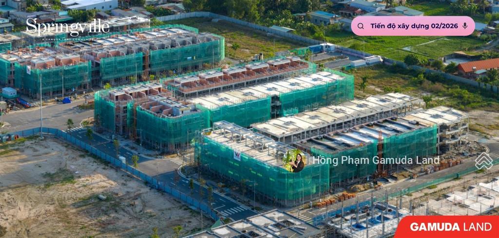 Cập nhật tiến độ xây dựng dự án spring ville nhơn trạch đồng nai  khu đô thị liền kề sân bay