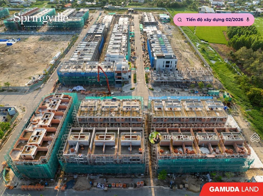 Cập nhật tiến độ xây dựng dự án spring ville nhơn trạch đồng nai  khu đô thị liền kề sân bay
