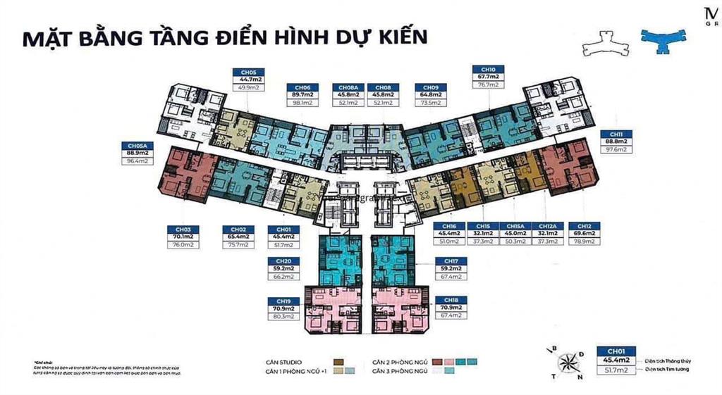 Bán nhanh căn 2 ngủ 66m² tầng trung đẹp toà y5 mik cổ loa