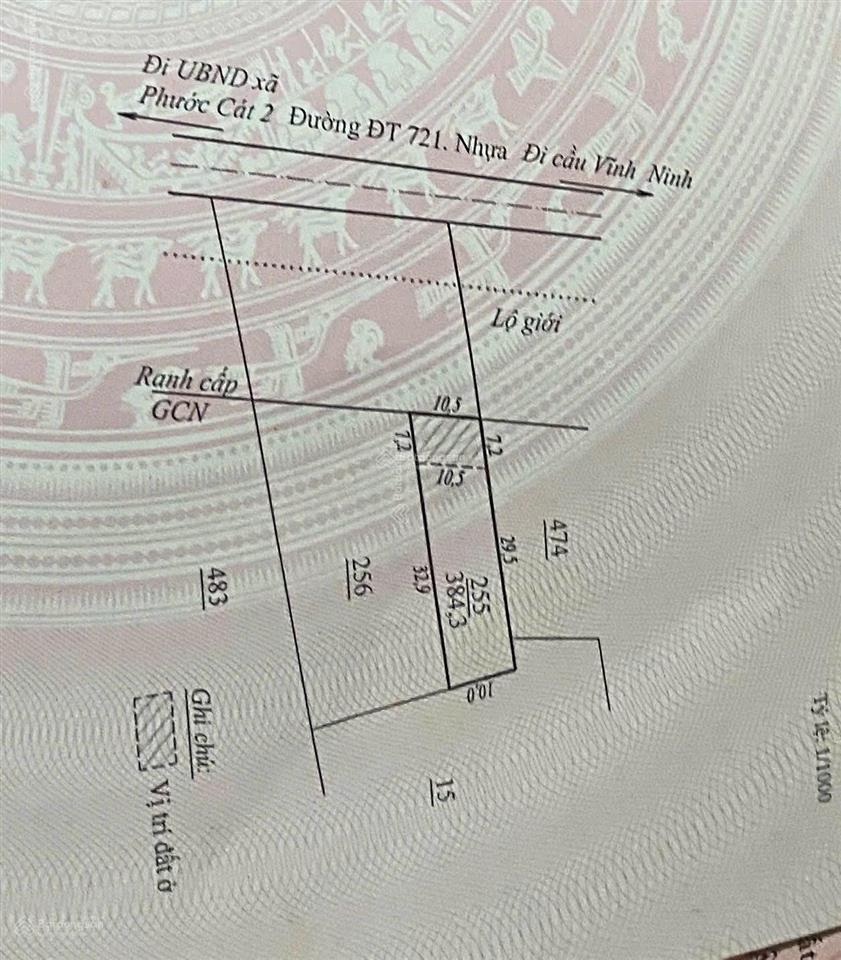 Bán đất mặt tiền 721 trung tâm xã phước cát 2, cát tiên, lâm đồng