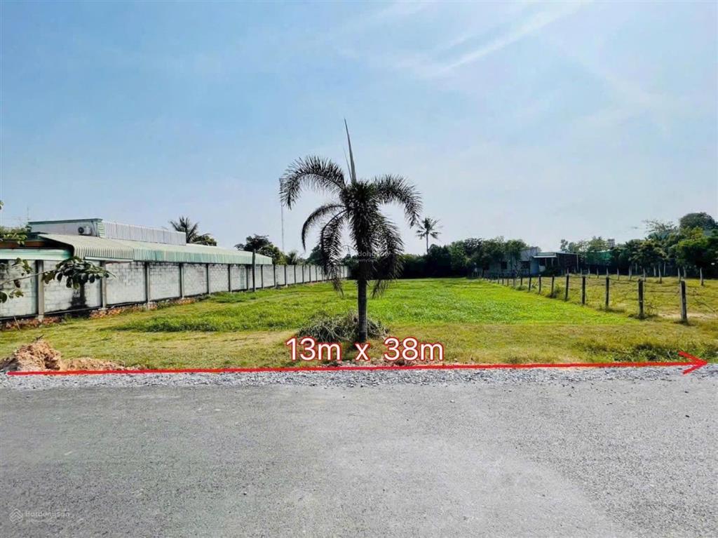Bán gấp lô đất vườn ở xã phước thạnh củ chi 500m2 đã có sổ hồng, 50m2 thổ cư mặt đường 6m thông xe