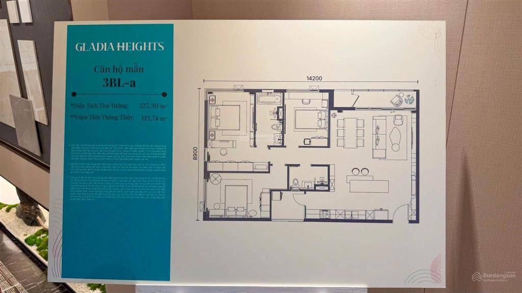 Quỹ căn đẹp gladia heights  thanh toán 10% ký hđmb, chiết khấu 14%