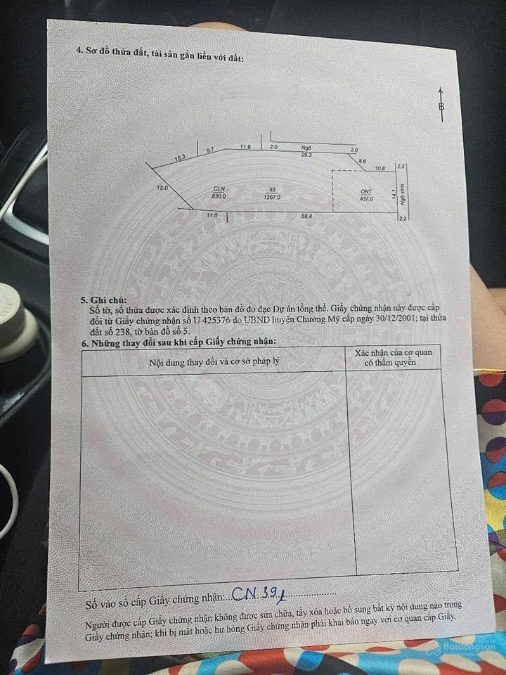 Chính chủ bán nhanh. bán đất tại xã tiên phương, 20 tỷ, 1367 m2, chính chủ