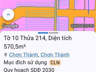 Bán đất tại hưng long, chơn thành, 1,3 tỷ, 500m2, view đẹp, pháp lý đầy đủ