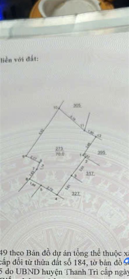 Hàng hiếm! lô đất 70m2 mt rộng. đầu tư xây ccmn cực tốt ở yên xá tân triều giá nhỉnh trăm triệu/m2