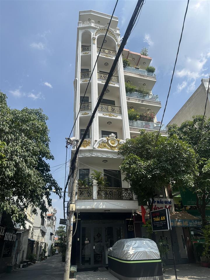Mặt tiền nguyễn văn dung  thông kênh tham lương, nguyễn oanh  7 tầng btct  lô góc klg