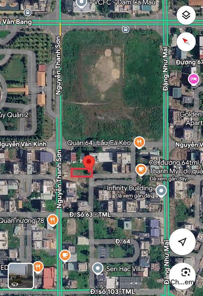 Bán nền khu huy hoàng, p. thạnh mỹ lợi 8x20m ctxd hầm 6 tầng giá 42 tỷ về 40 tỷ