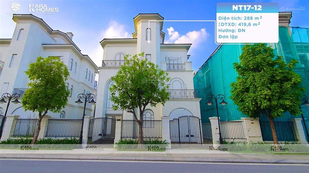 Bán căn biệt thự đơn lập 288m2 rẻ nhất tại ngọc trai đảo lớn vinhomes ocean park trong tháng ngâu