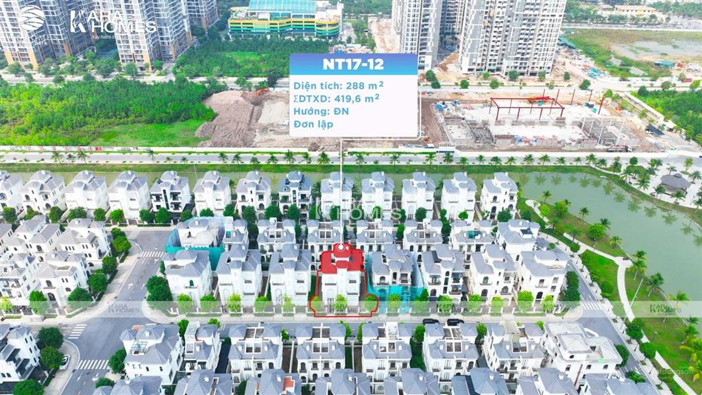 Bán căn biệt thự đơn lập 288m2 rẻ nhất tại ngọc trai đảo lớn vinhomes ocean park trong tháng ngâu