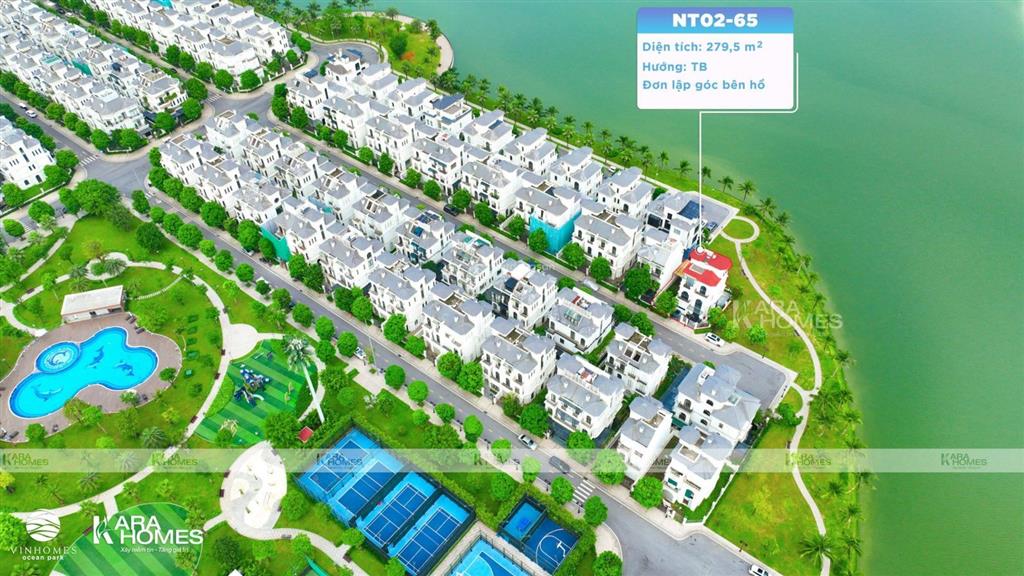 Bán đơn lập góc ngọc trai đảo nhỏ view trọn hồ điều hoà vinhomes ocean park, full đồ