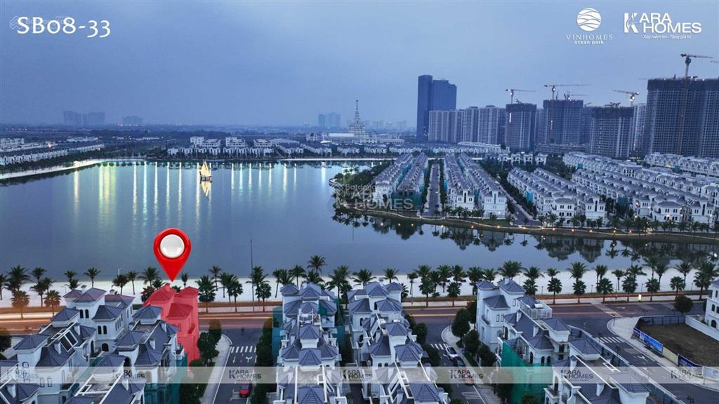 Bán biệt thự đơn lập góc 264m2 view biển hồ đẹp nhất dự án vinhomes ocean park