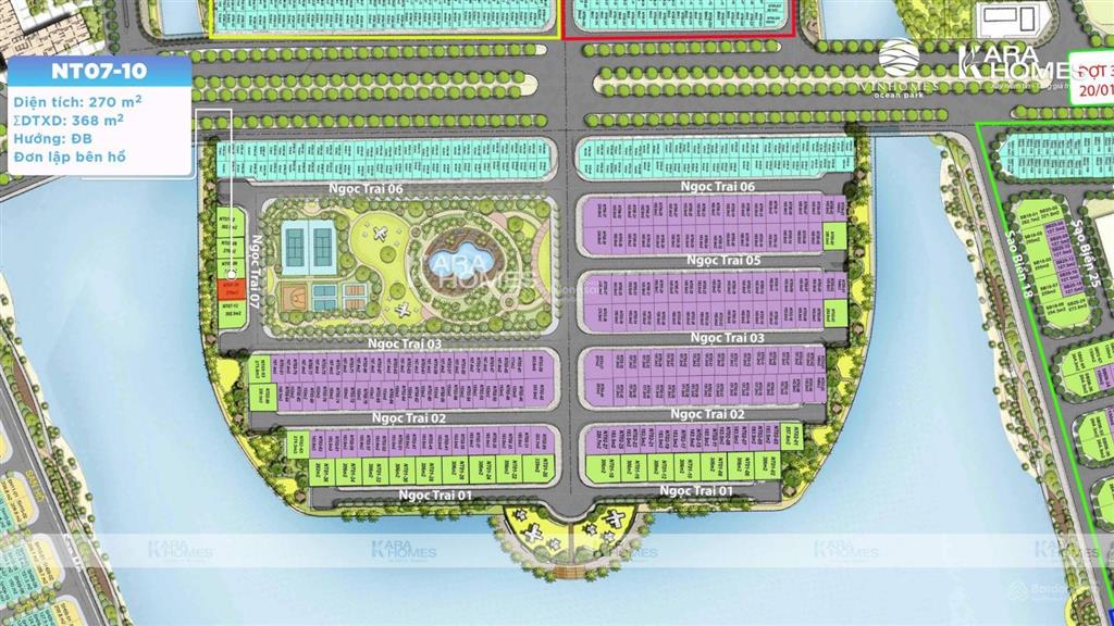 Bán biệt thự đơn lập đẹp nhất tại ngọc trai đảo nhỏ vinhomes ocean park dinh thự bên hồ