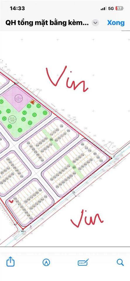 Bán đất đấu giá dt104,54m2 lô góc ở vị trí đắc địa , sát vin olympic thể thao