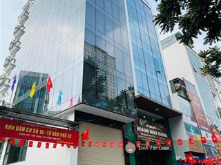 Tòa 8t thông sàn x 100m2, mt 5.3m, cho thuê văn phòng, kinh doanh dòng tiền khủng, giá 69 tỷ