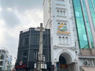 Vip tòa buiding 2 mặt tiền võ văn tần 2 chiều p.5 quận 3 dt5.5x18m hầm 9tầng hđt450tr giá85tỷ