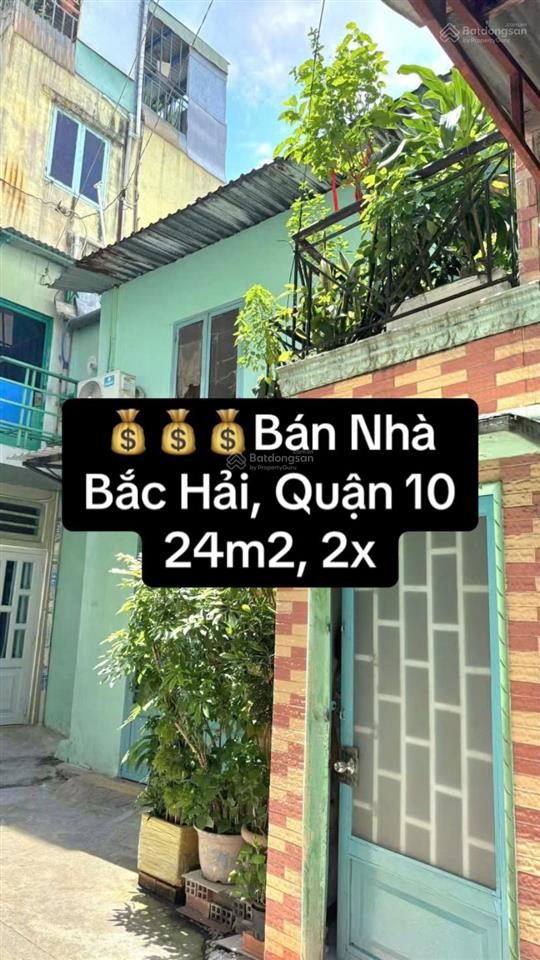 Bán nhà đường bắc hải, quận 10, 6x4m, 1 lầu, 2.75 tỷ