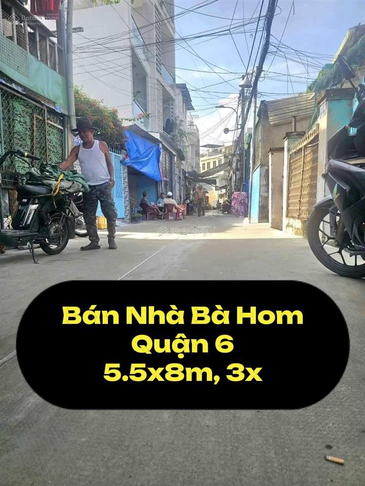 Bán gấp nhà hẻm xe hơi bà hom, quận 6, 5.5x8m, 3,98 tỷ