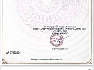Còn duy nhất 1 lô f0 giá rẻ nhất khu vực phú thịnh  minh phú  sóc sơn