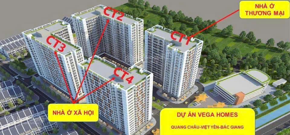 Cần bán gấp căn hộ thương mại 2n1wc tại dự án vega homes bắc ninh