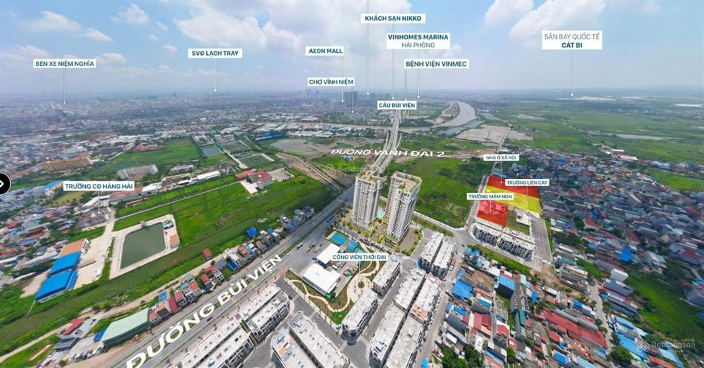 Bán căn hộ the zenith rẻ nhất hải phòng  giá 2.5 tỷ 2 ngủ 2 vệ sinh 66m2