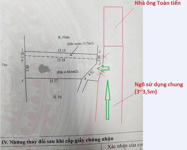 Bán lô đất ngõ 19, thượng thụy, hoài đức, hà nội vị trí thoáng, 2 mặt ngõ giá chỉ 9x/1m²