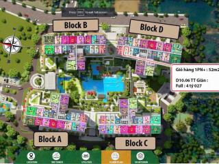 Chính chủ bán căn 1pn diện tích 52.64m2 tầng trung đẹp tháp d giá 4 tỷ 150 view hồ bơi công viên