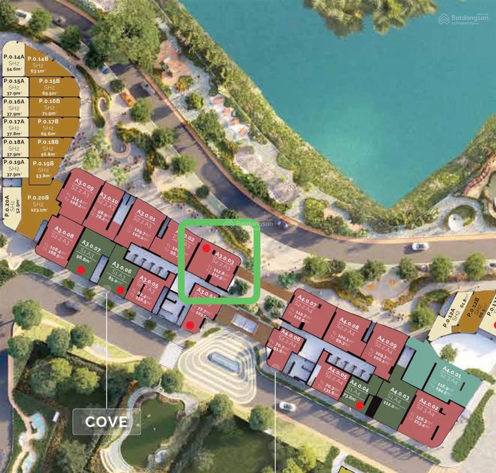 Eaton park pure luxury độc bản shophouse căn góc tháp a3 view sông, công viên đẹp nhất dự án