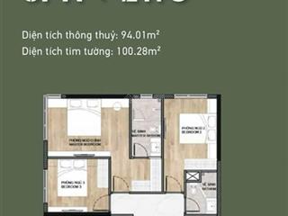 Chính chủ bán căn 3pn elysian lò lu diện tích 100,28m2 giá 6 tỷ 750. tt 50% nhận nhà quý 1/2027