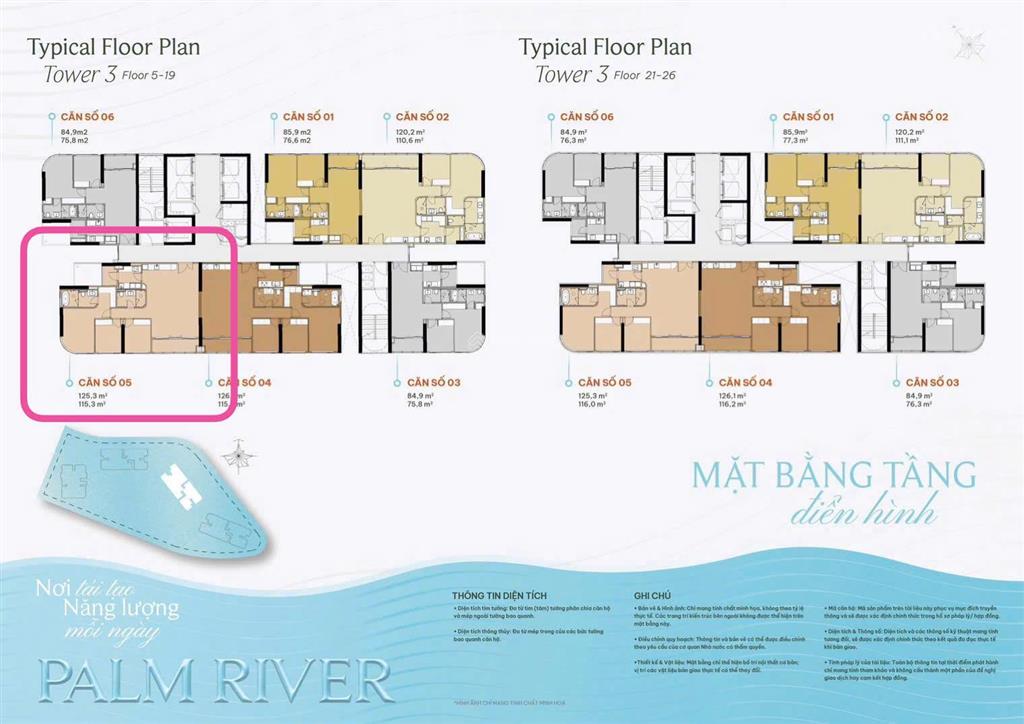 2pn 120m2 hiếm có view sông tháp t4 tầng 3x palm river hàng trực tiếp từ cđt