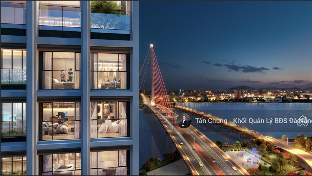 Căn 1pn + full nội thất mới  view trực diện sông hàn, pháo hoa  diện tích 49,4m2  giá 6,2 tỷ