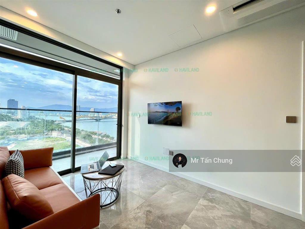 Căn hộ 1pn tầng trung full nội thất cơ bản view cầu rồng  diện tích 45,7m2  giá 6,2 tỷ