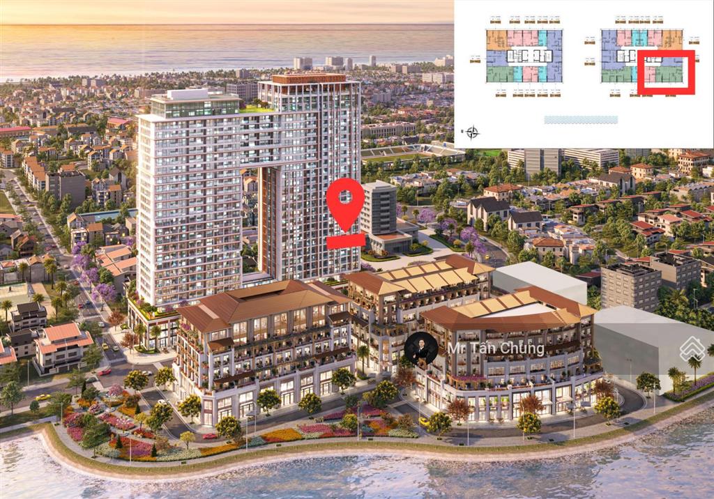 Căn 3pn tầng trung trực diện sông hàn, pháo hoa  diện tích 91,4m2  giá 9,1 tỷ