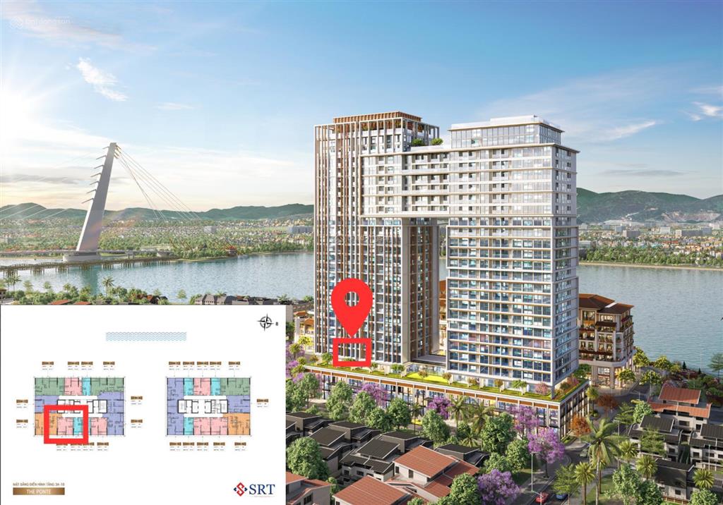 Căn hộ 1pn + view thành phố  diện tích 48,2 m2  giá 3,85 tỷ