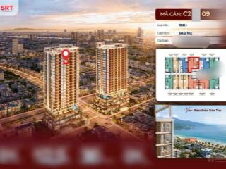 Full nội thất cơ bản  căn 1pn+ tầng cao view biển, sơn trà  diện tích 60m2  giá 4,1 tỷ