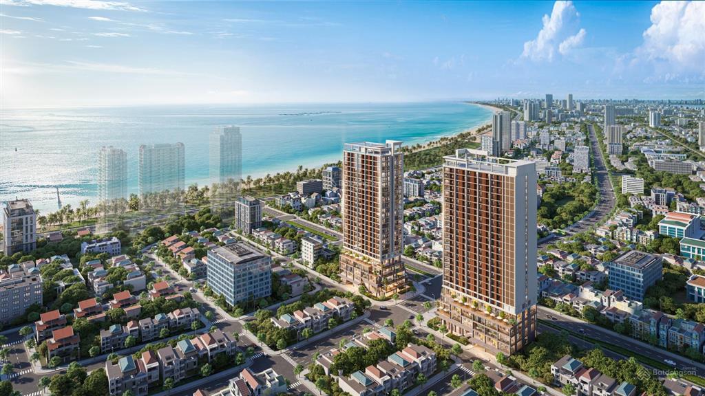 Full nội thất cơ bản  căn 1pn+ tầng cao view biển, sơn trà  diện tích 60m2  giá 4,1 tỷ